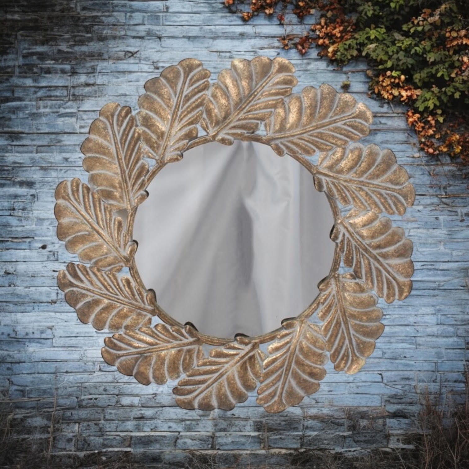 68cm Round Metal Mirror