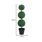Faux Trio Topiary Tree