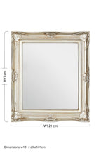 Champagne Finish Foliage Wall Mirror