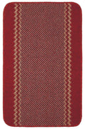 Washable Designer Bordered Red Rug