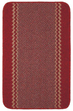 Washable Designer Bordered Red Rug