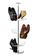 Revolving Silver Shoe Stand