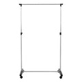 Chrome Clothes Rail with Wheels