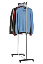 Chrome Clothes Rail with Wheels