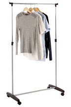 Chrome Clothes Rail with Wheels