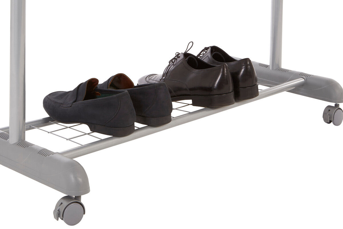 Clothes Hanging Rail with Shoe Rack