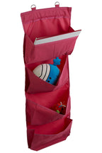 Over Door Hot Pink 4 Tier Hanging Organiser