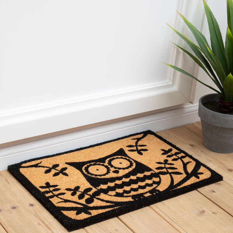 Coir Owl Doormat