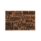Greetings Coir Doormat