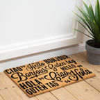 Greetings Coir Doormat
