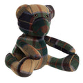 Green Check Tartan Teddy Bear Door Stop