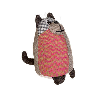 Small Brown Cat Door Stop