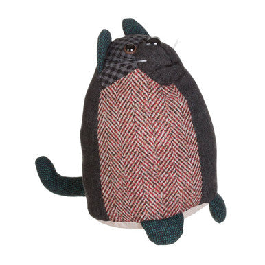 Large Green Cat Door Stop