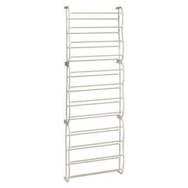 Over Door Cream 12 Tier Shoe Rack