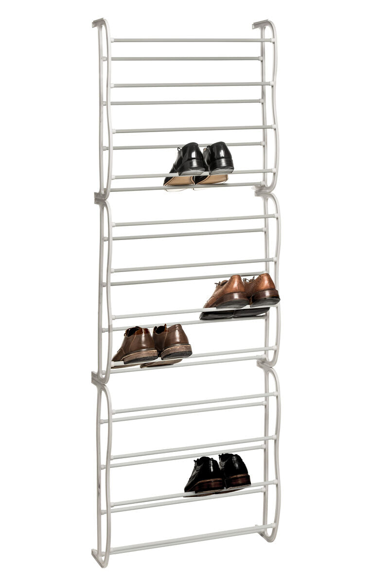 Over Door Cream 12 Tier Shoe Rack