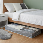 Grey Underbed Storage Bag with Window