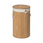 Natural Round Laundry Hamper