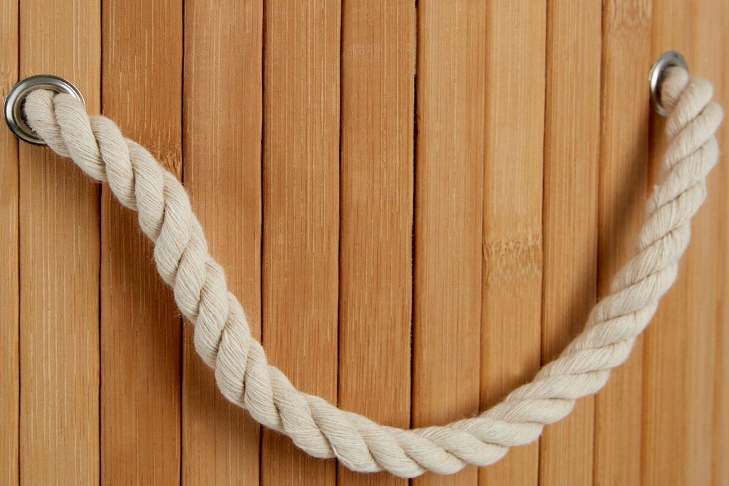 Natural Round Laundry Hamper
