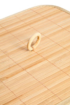 Natural Bamboo Square Laundry Hamper