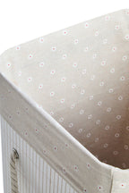 White Square Bamboo Laundry Hamper