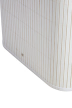 White Square Bamboo Laundry Hamper