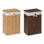 Rectangular Natural Bamboo Laundry Hamper