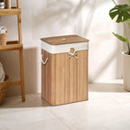 Rectangular Natural Bamboo Laundry Hamper