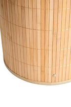 Natural Oval Laundry Hamper
