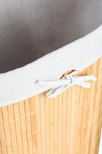 Natural Oval Laundry Hamper