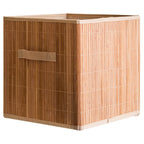 Natural Bamboo Storage Box with Handles