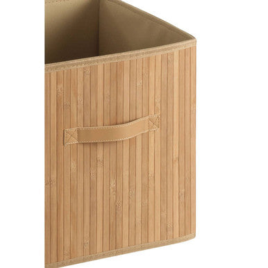 Natural Bamboo Storage Box with Handles