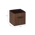 Dark Brown Bamboo Storage Box