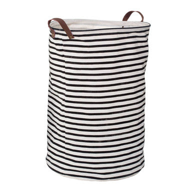 Black and Natural Laundry Bag
