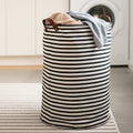 Black and Natural Laundry Bag
