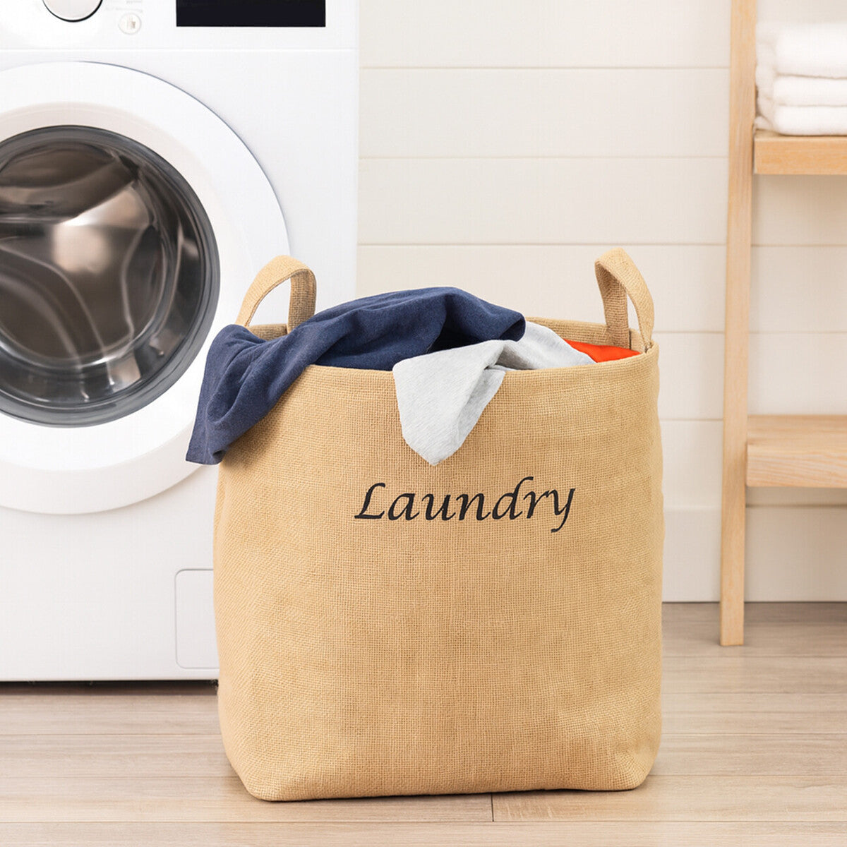 Natural Jute Laundry Bag