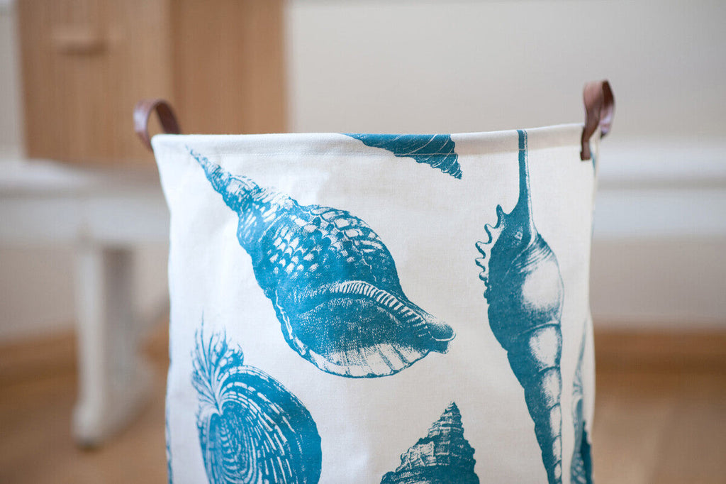 Blue and White Laundry Bag