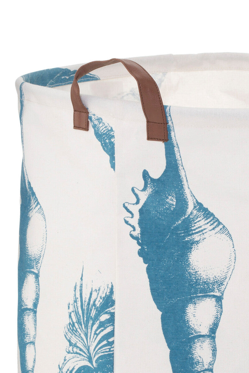 Blue and White Laundry Bag