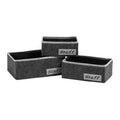 Set of Three Rectangular Storage Boxes