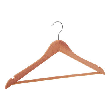 Cedar Wood Clothes Hanger with Notches