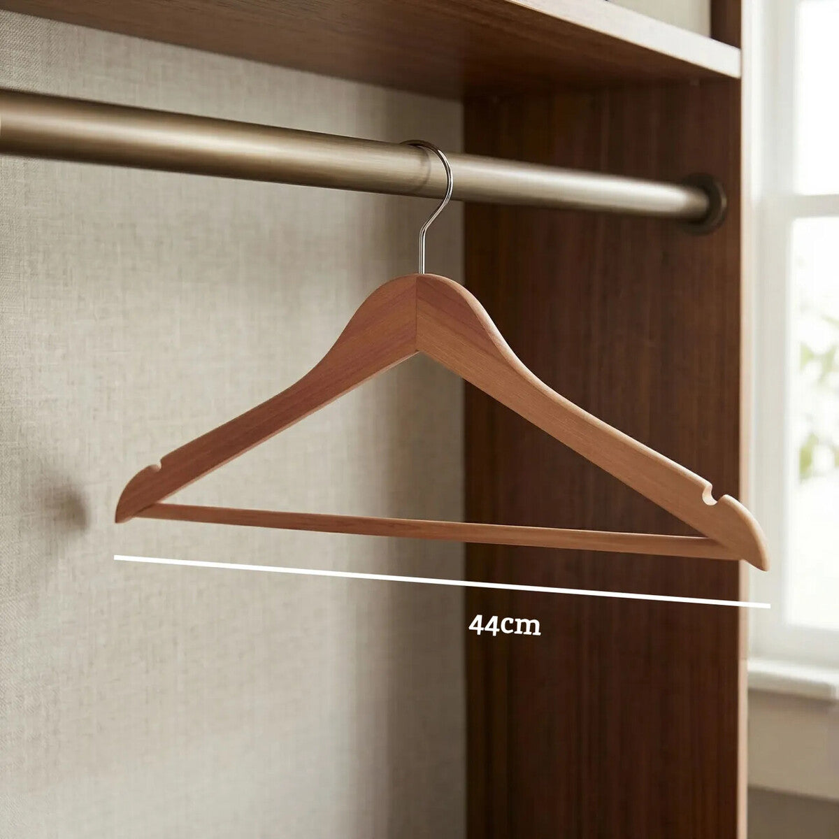 Cedar Wood Clothes Hanger with Notches