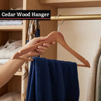 Cedar Wood Clothes Hanger with Notches