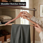 Cedar Wood Clothes Hanger with Notches