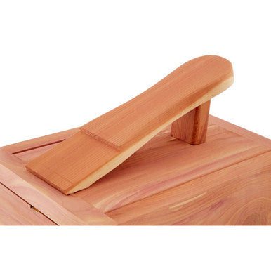 Cedar Wood Shoe Shine Box