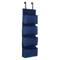 4 Tier Dark Blue Over Door Hanging Organiser