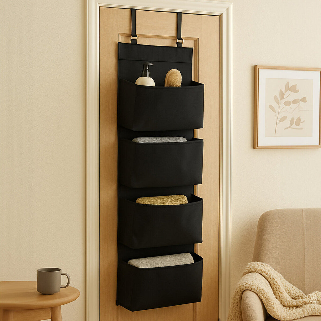 Over Door Black Hanging Organiser