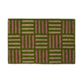 Green Grid Design Doormat