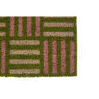 Green Grid Design Doormat