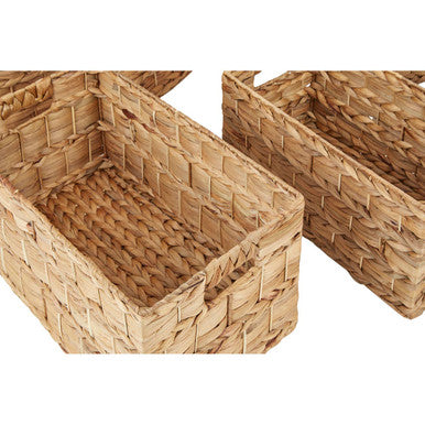 Set of Six Water Hyacinth Storage Baskets