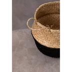 Black and Natural Medium Storage Basket
