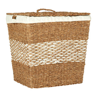 Tapered Seagrass Basket with Lid